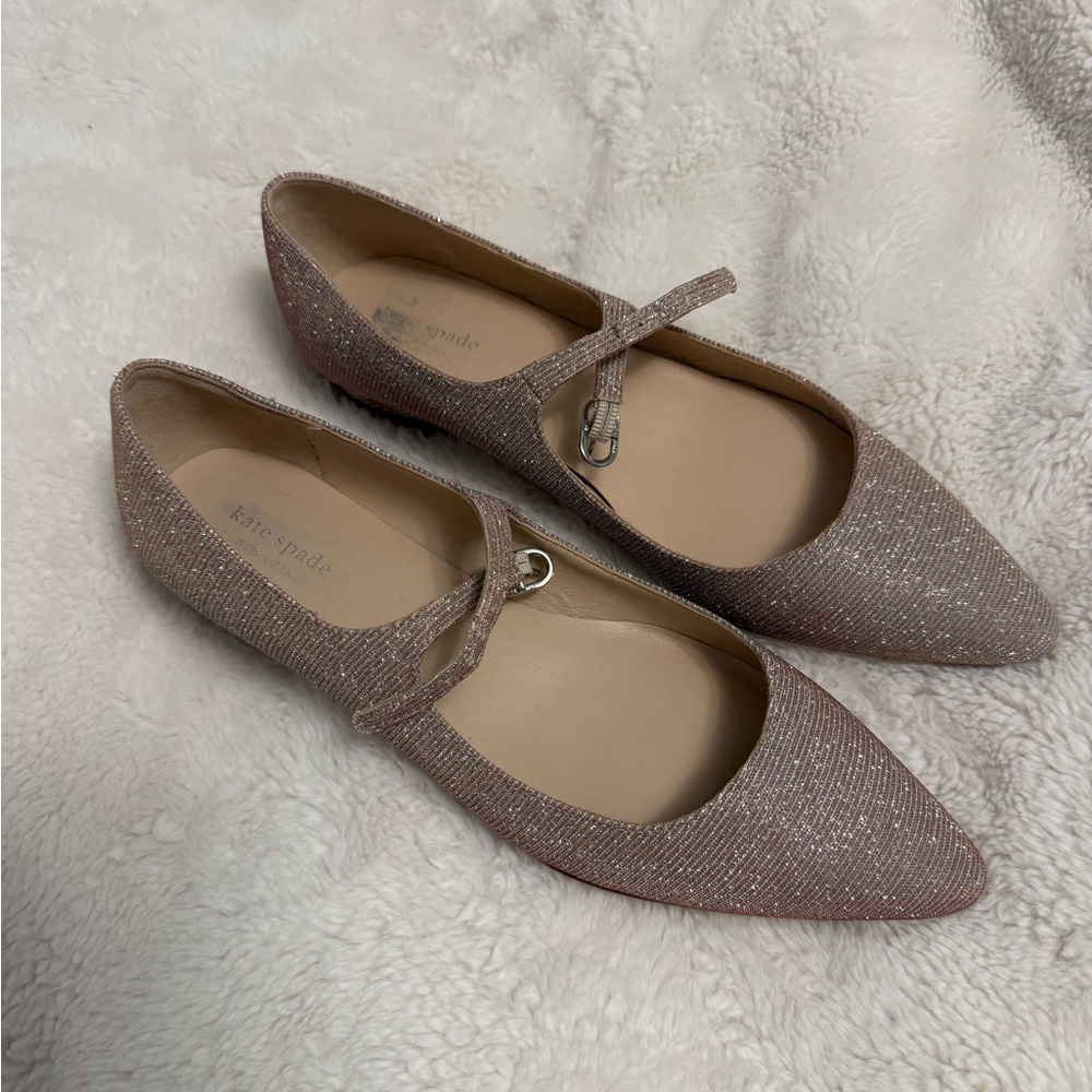 Kate Spade Women's Glitter Mary Jane Flats